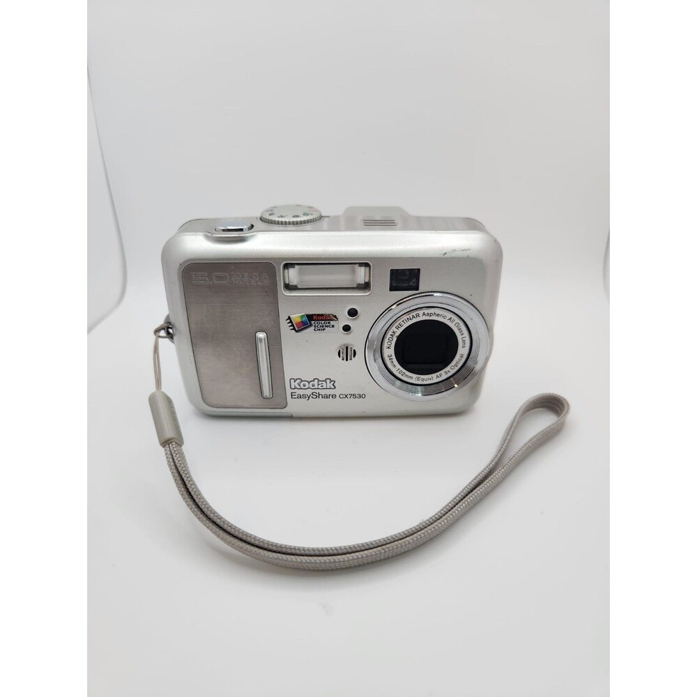 Kodak EasyShare CX7530 5.0MP Digital Camera Silver – Tested & Working